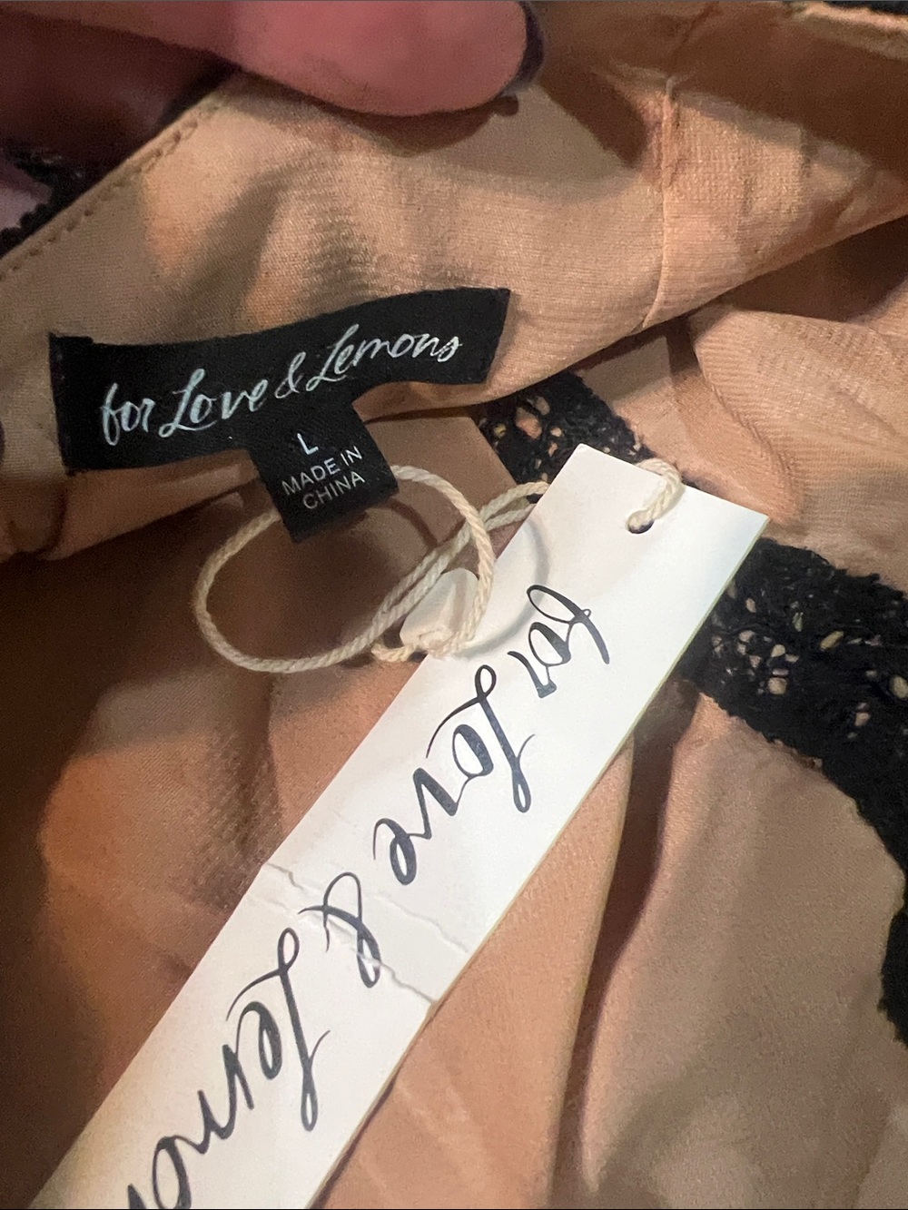 For Love & Lemons Black Lace One-Shoulder Dress - Picture 2 of 10